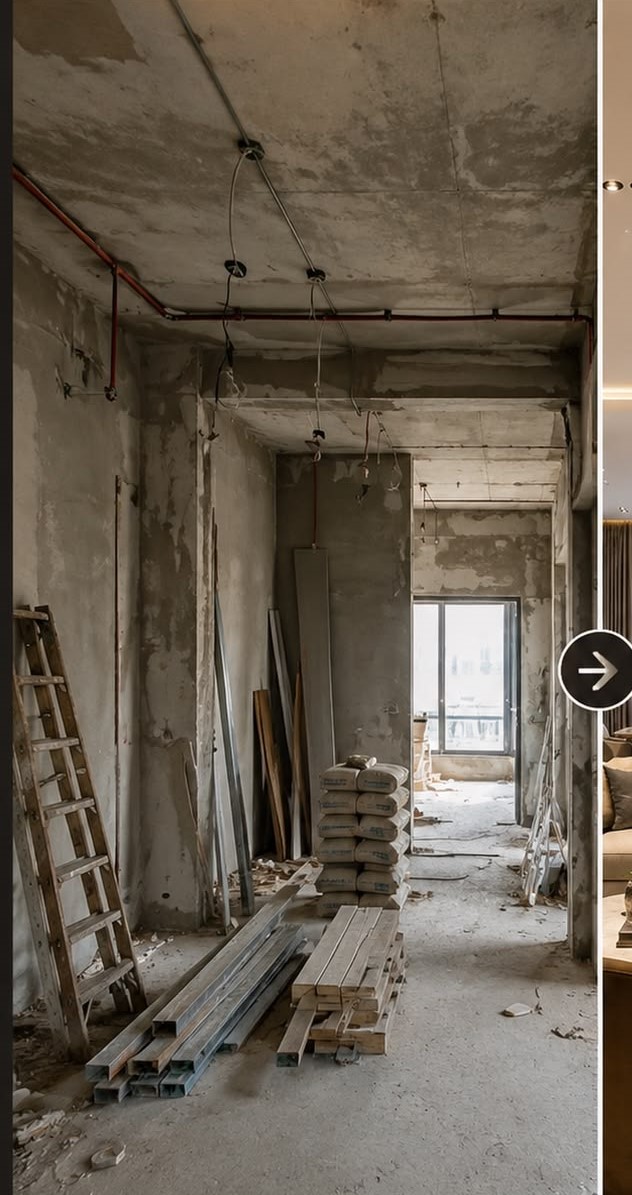 Interior Construction Before